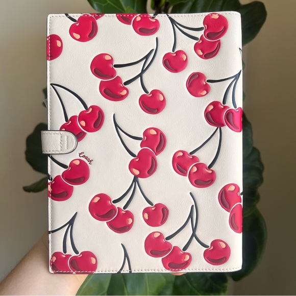 NWT! Coach Notebook With Cherry Print 🍒 - Picture 3 of 5